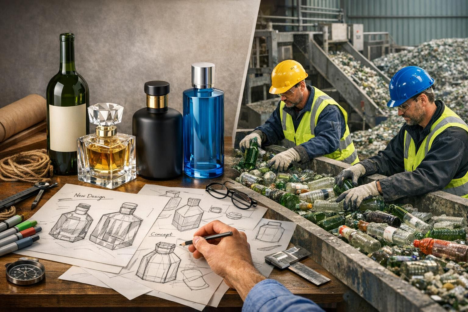 Strong glass packaging: from design to circular economy  Glass packaging solutions combine designed  glass bottles  and strategic  packaging design , so that fo