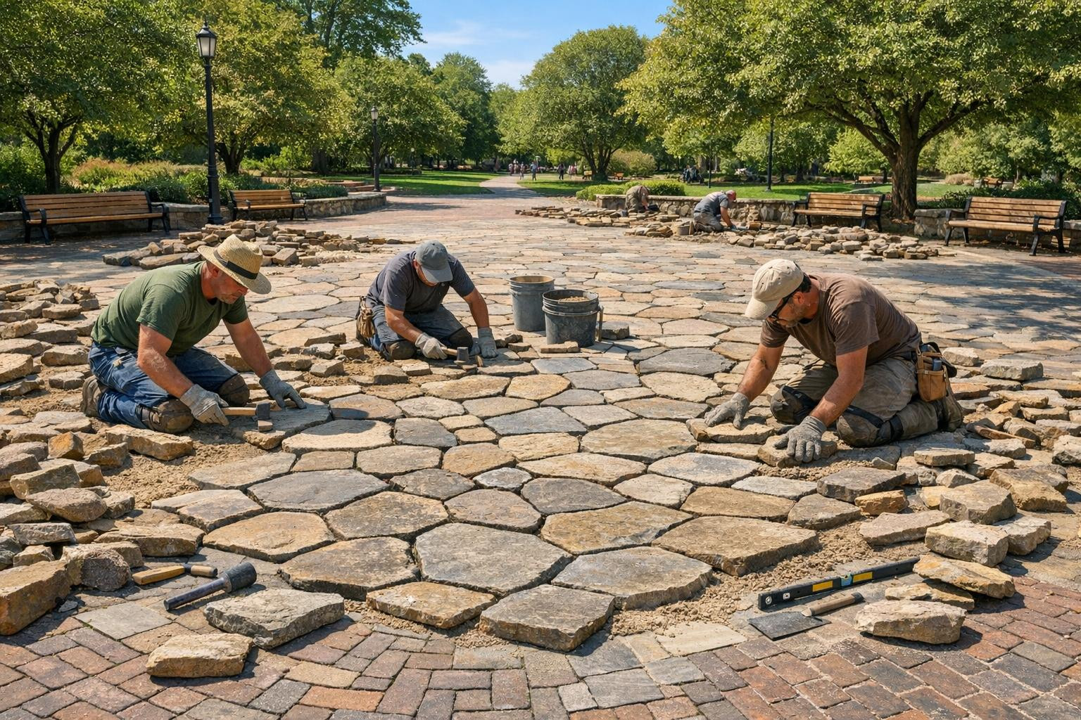 Landstone sites  combine natural beauty and reliability, making the field areas durable, easy to maintain and visually impressive. The installation of the lands