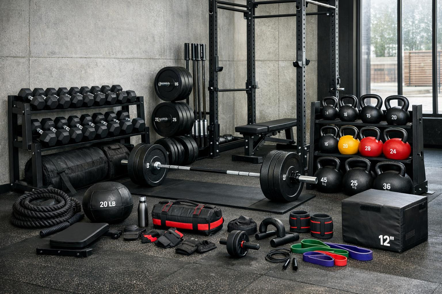 Professional and durable gym equipment  ensures the safety, efficiency and longevity of training both in the home gym and in the commercial space. A wide range 