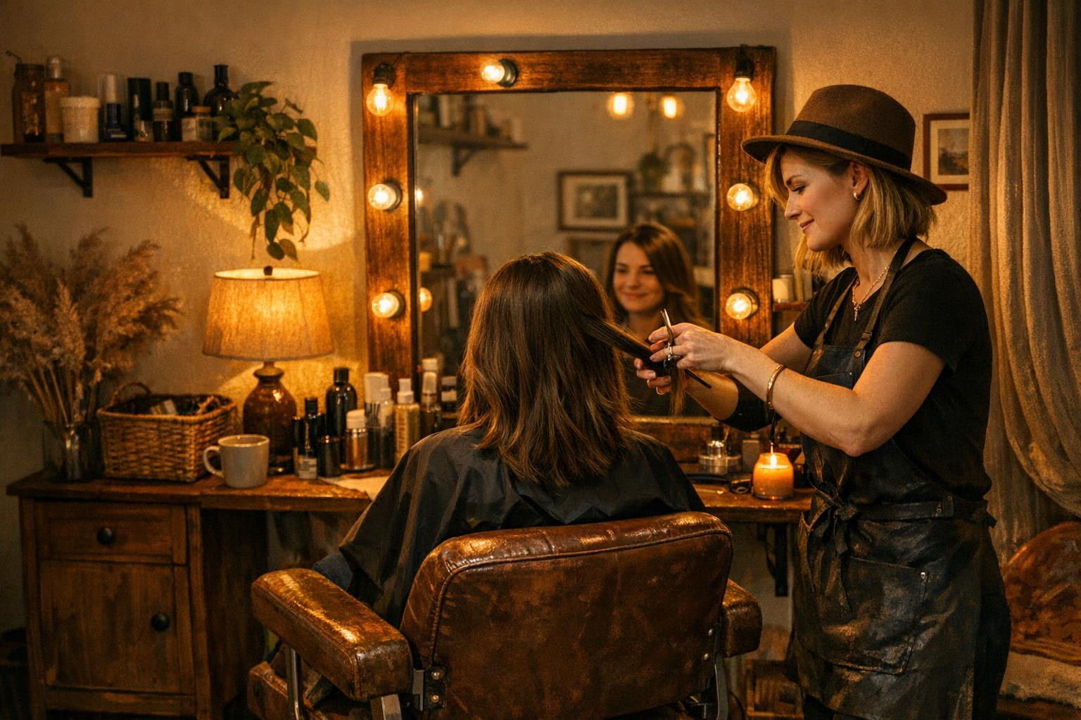 Each haircut starts from a good base:  with professional hairdresser work, daily care becomes easier and the effect is longer. The combination of different harv