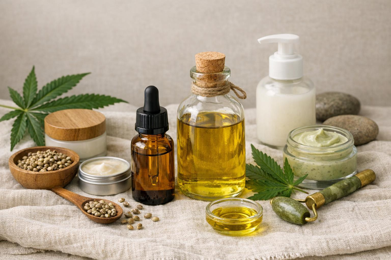 Natural choice for sensitive skin Hamp oil herbal cosmetics offers ...