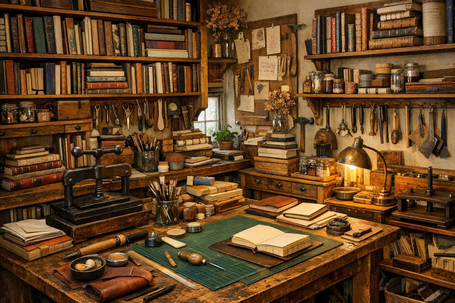 Handicraft studio  offers a unique combination of traditional handicraft and modern product development: hand-written notebooks, flexible ordering, prototype de