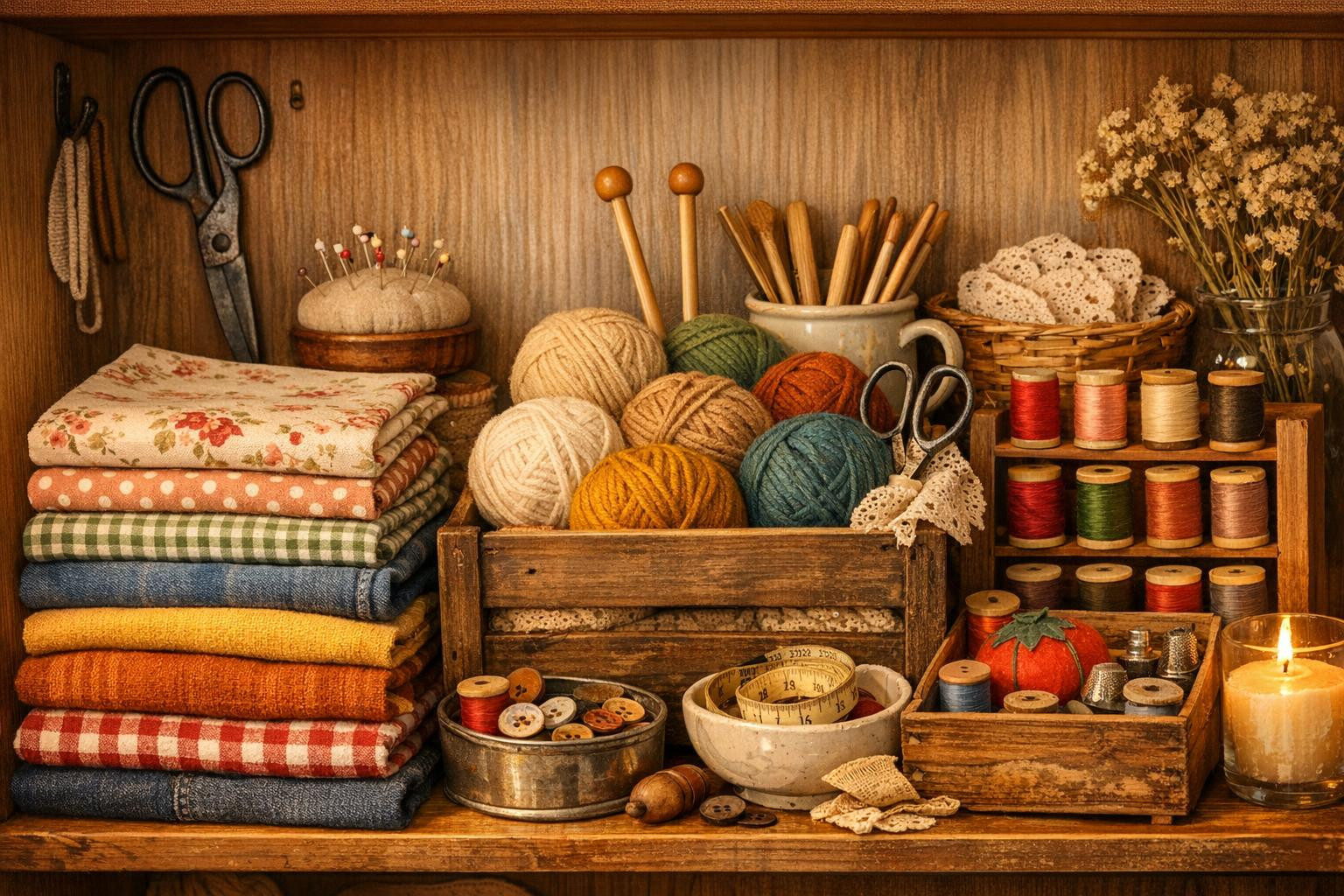 Find inspiring fabrics, soft yarns and precise sewing accessories that make the creative process easy and enjoyable. The selection focuses on quality and practi