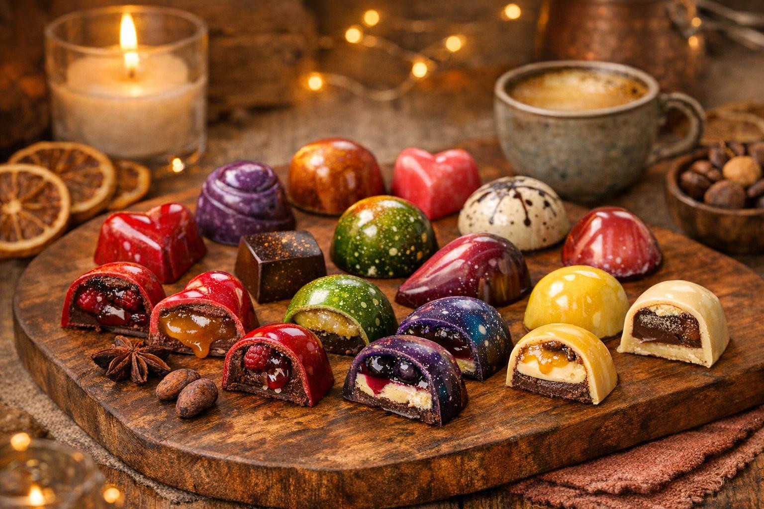 Handicrafts  offer a unique taste experience that is already seen from the first bite. Filled candies made in small series combine high-quality, carefully selec