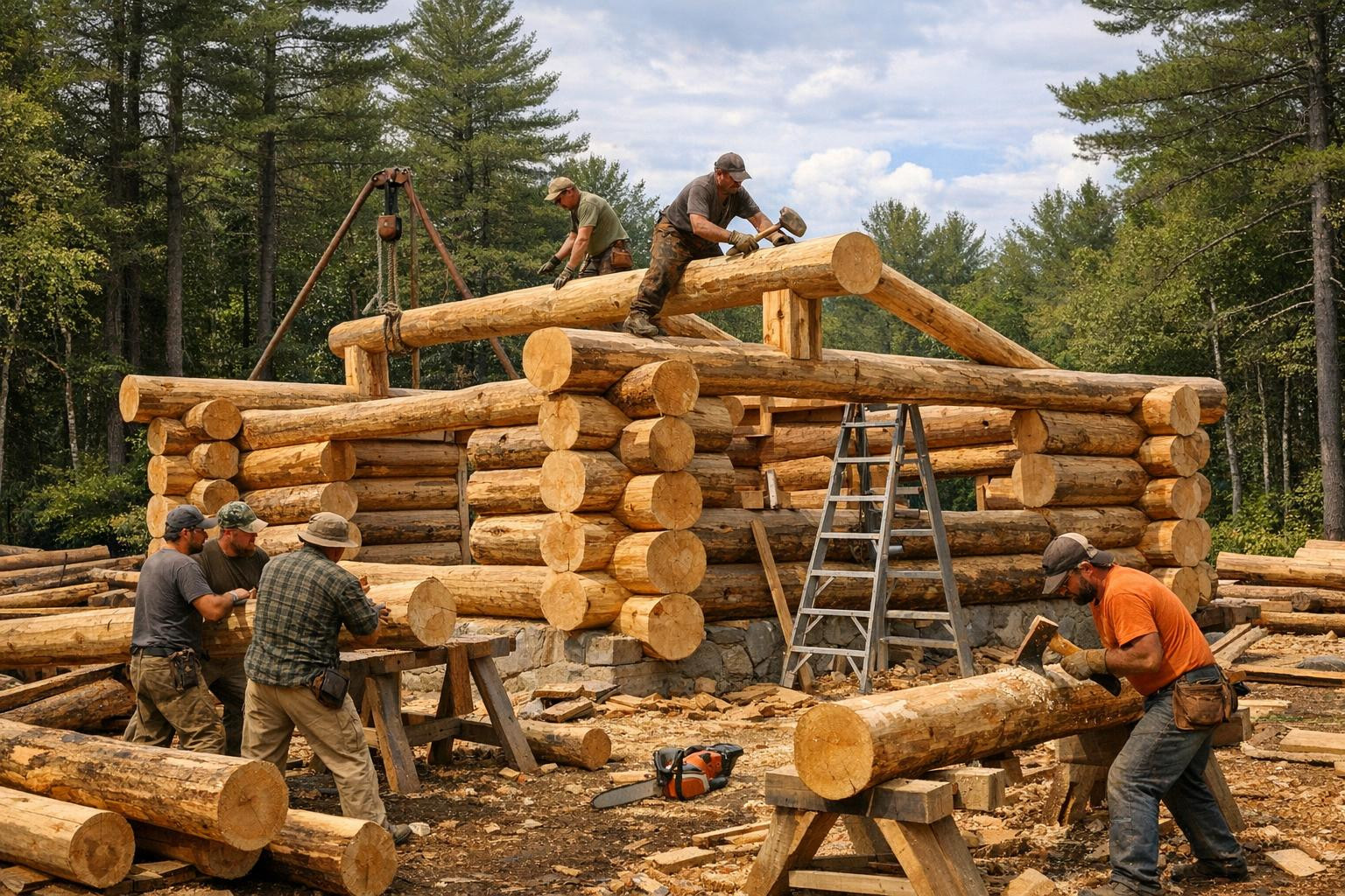 Handicraft log houses  offer the best combination of traditional masterpieces and modern construction techniques: handmade log houses adapted to your lifestyle 