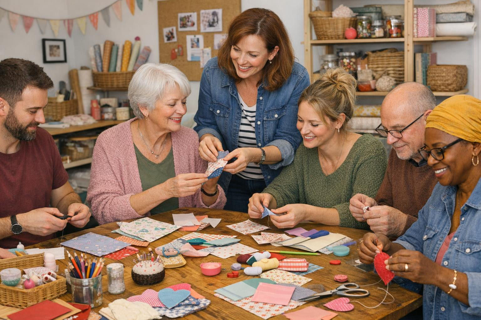 Handicrafts rooms  Pärnu Maarja-Magdalene Gildis offer a creative and practical learning environment where every participant can try paper and textile work and 