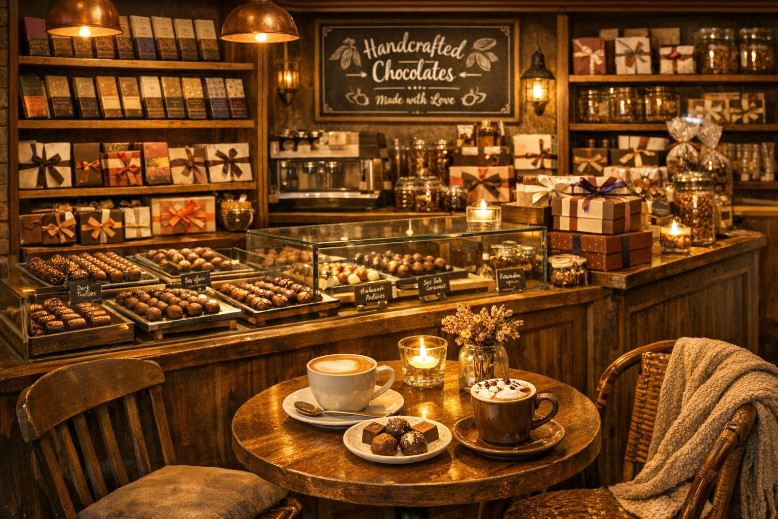 Handmade chocolate  and soft   truffles  combine time and local flavours to provide a truly memorable experience for both lovers and businesses. Each bite is ma
