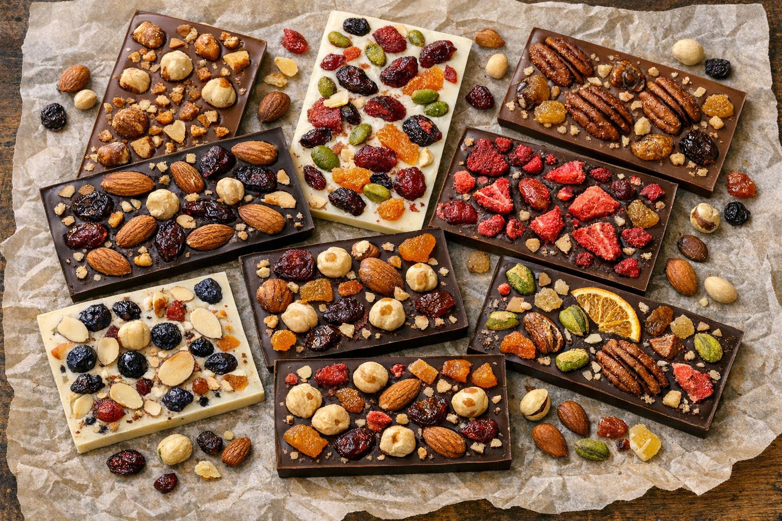 Multiple flavor and texture: what are chocolate boards?   Chocolate boards  are prepared in small series, where each batch carries a handicraft care and tastefu