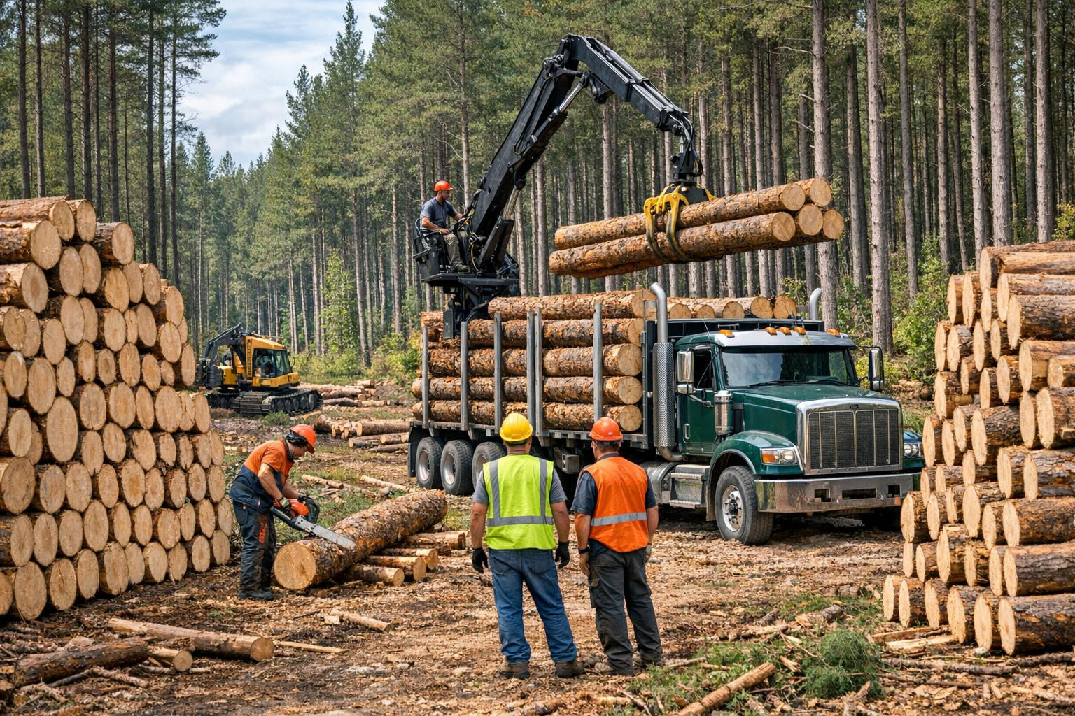 What includes service     Harvesting and storage   offers comprehensive forest harvesting and logging solutions that combine efficiency, safety and environmenta