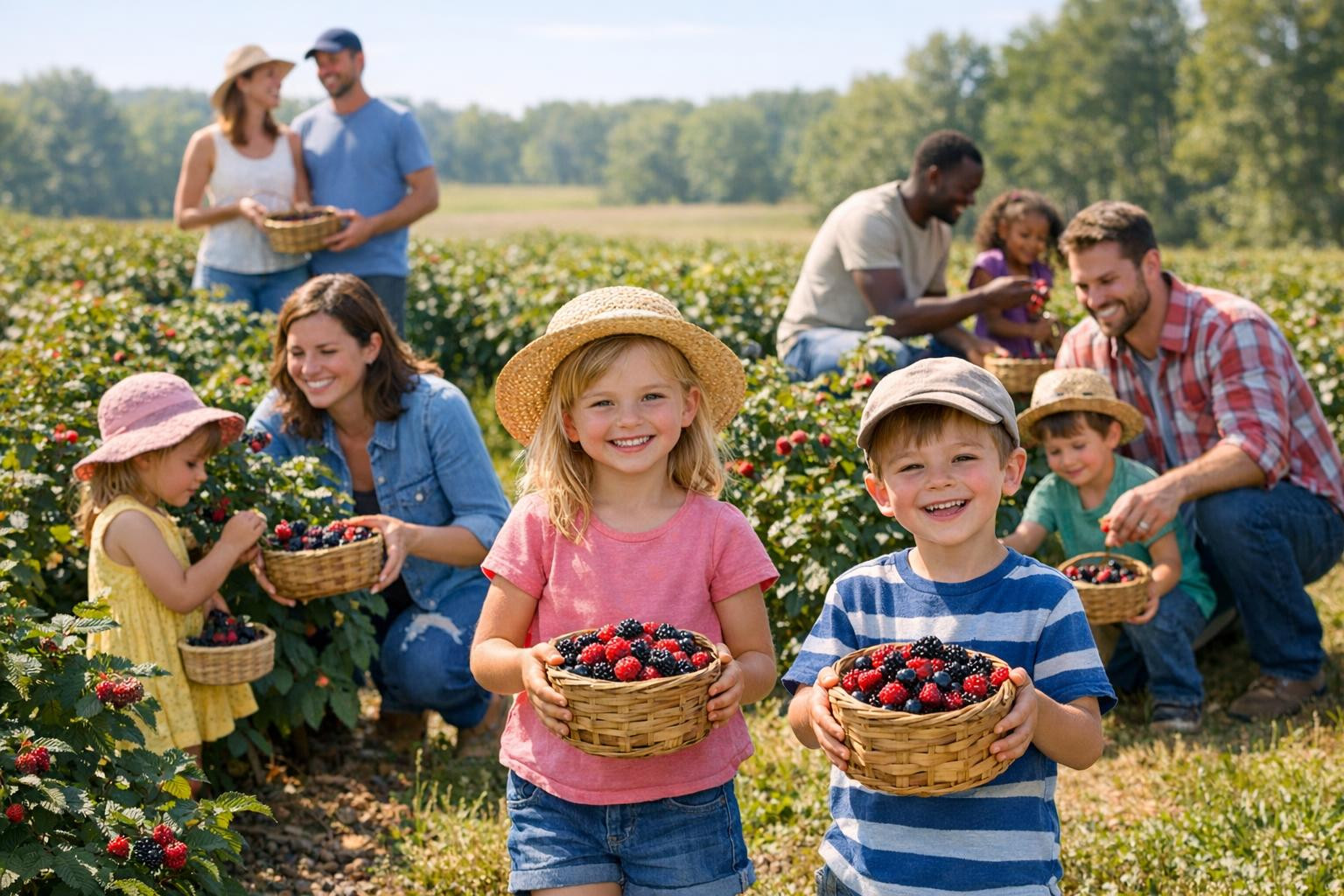 Harvesting on site  offers a memorable farm visit experience, where family-centred guests can pick and bring the ripe berries with them immediately. This simple