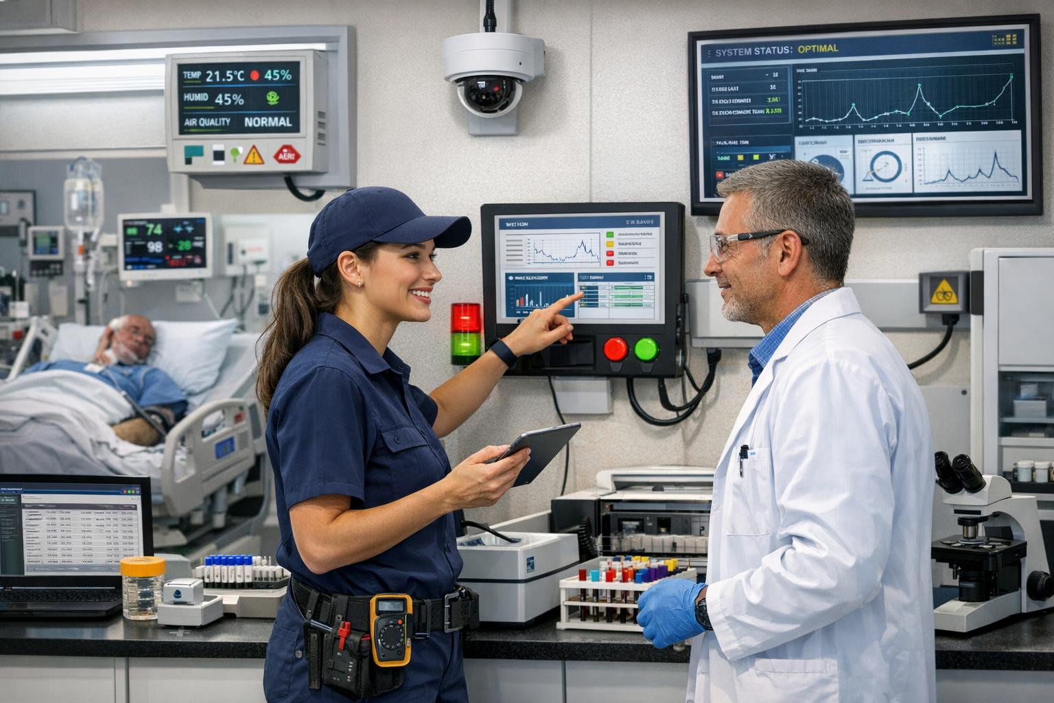 Reliable healthcare solutions for all needs     Integrated solution  combines a wide range of products, professional care and real-time environmental monitoring