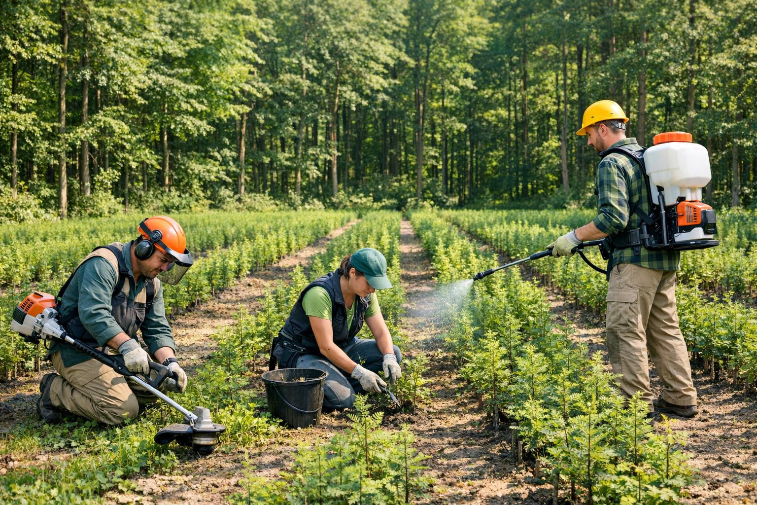 What is forest management and forestry?    Forest maintenance  is a set of planned activities aimed at growing healthy, durable and productive forest stands.  F