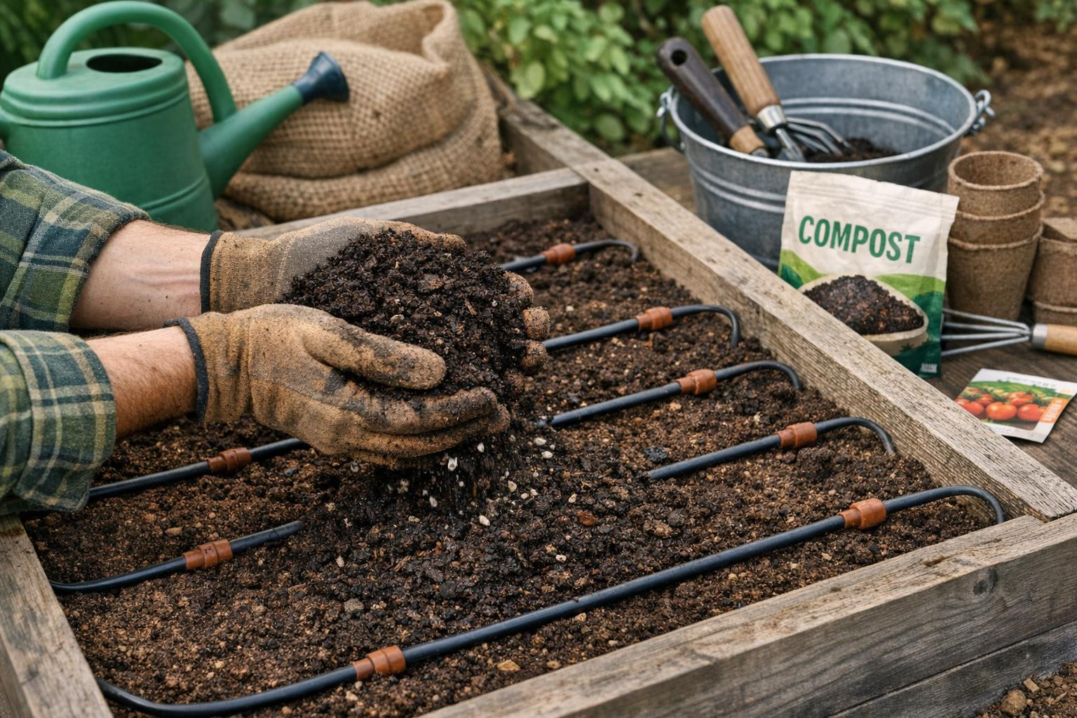 The solution for better soil, stronger plants and smarter irrigation     The improvement of soil and compost  provide a strong basis for growth: the right struc