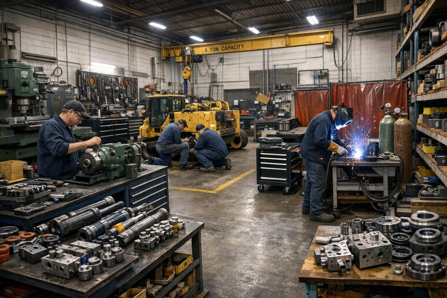 Confidence and speed of heavy-duty maintenance     Hard-duty repair  and maintenance ensuring the reliability and maximum service life of the machine are critic