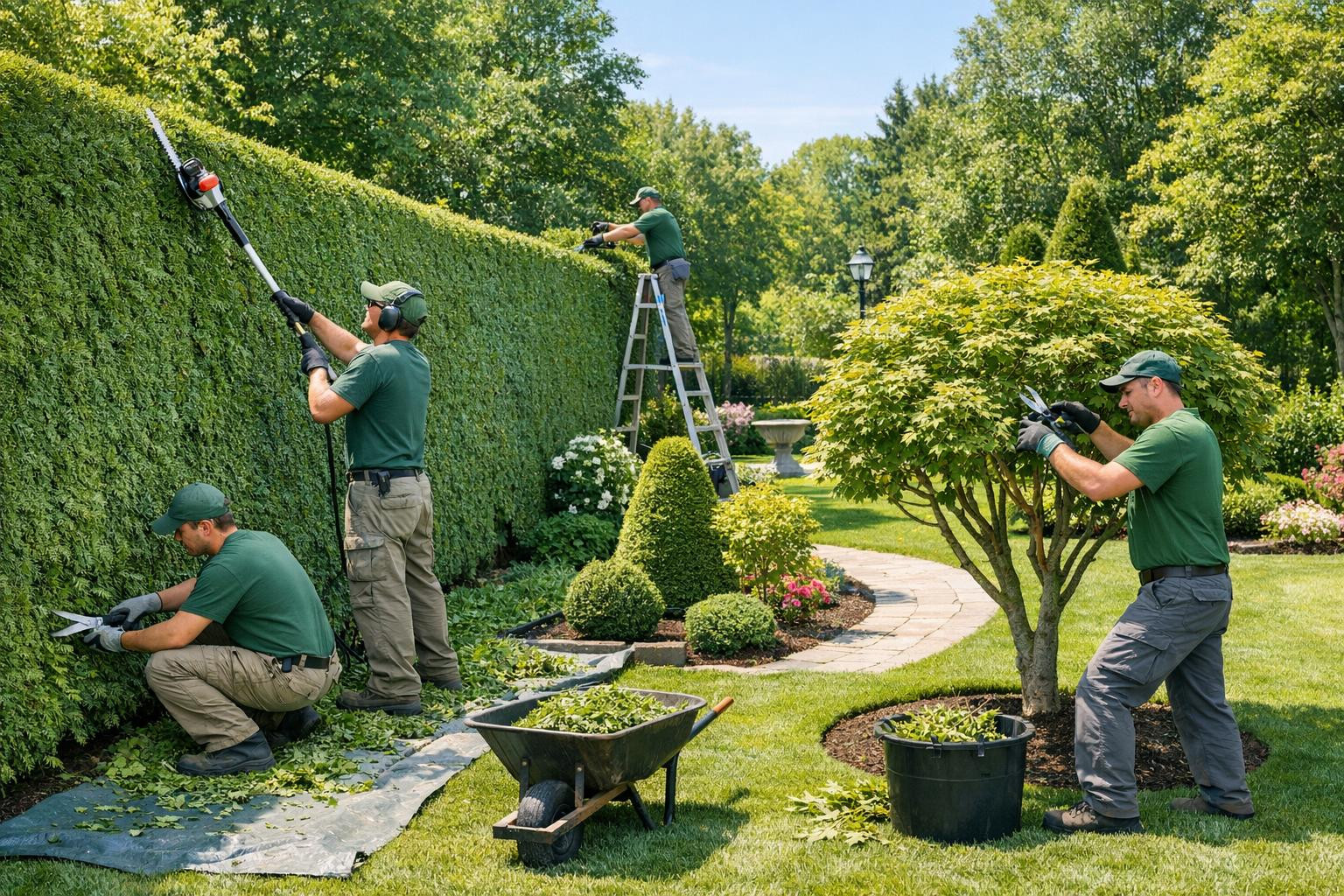 Hedge care  combines masterful hedge trimming and precise formulation with modern trees and bushes to ensure both garden aesthetics and long-term plant welfare.