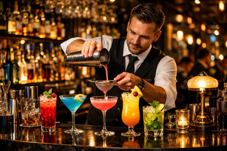 High quality bar and cocktail experience - handmade cocktails, alcoholic drinks and professional bartender service