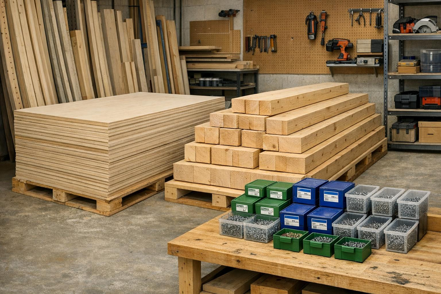 Strong foundations for fast and accurate construction   Selecting construction wood, plywood, glued wood and screws that make each construction project more smo