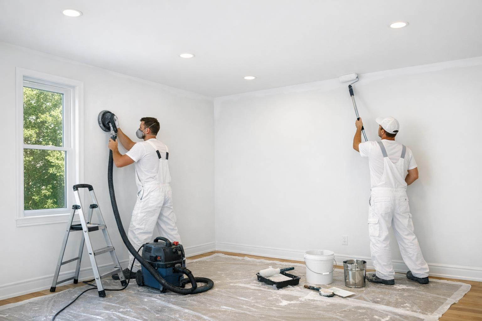 Take up professional interior finishing - perfect color layer ...