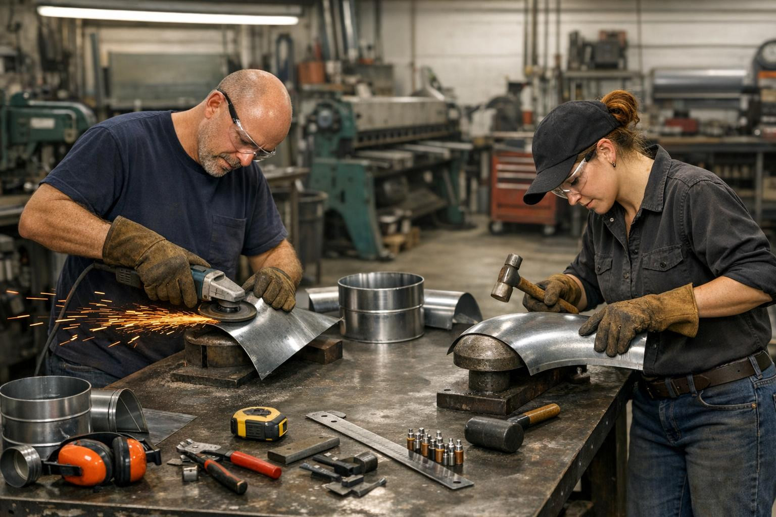 Current and accurate stain work and metal work for each object ...