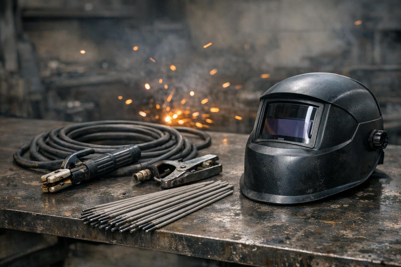 Quality and reliability to ensure accurate connections at each welding operation     Complete equipment including  welding rods ,  welding cables ,  welding mas