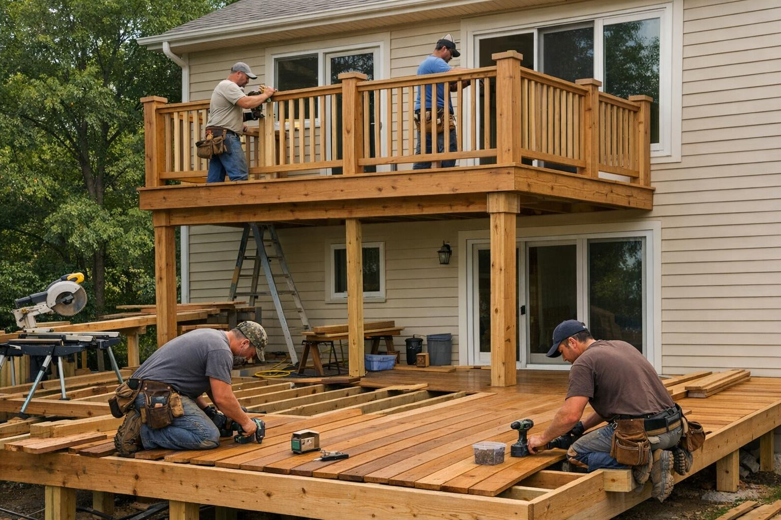 Decorate and increase the comfort of living with long-lasting wooden races.  Separated balcony solutions and comprehensive terraces create additional space for 