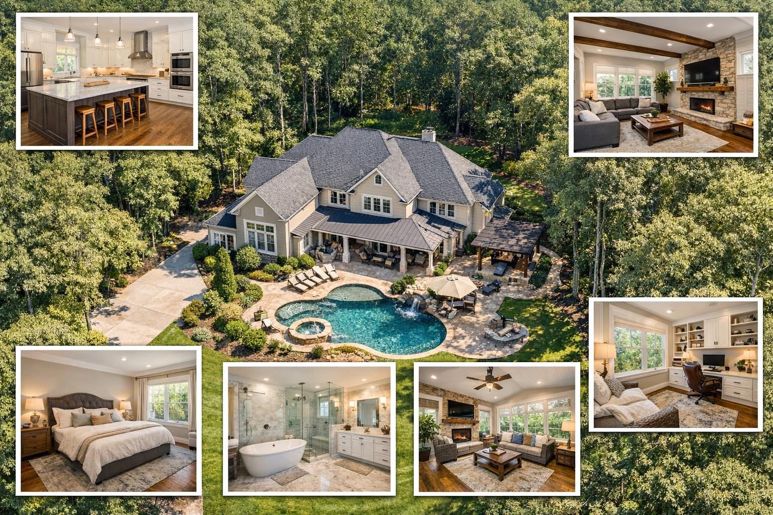 Visual content that sells     High resolution   interior photo,  extraterior photo  and  drone video  give the buyer a clear overview of the location, spatial s