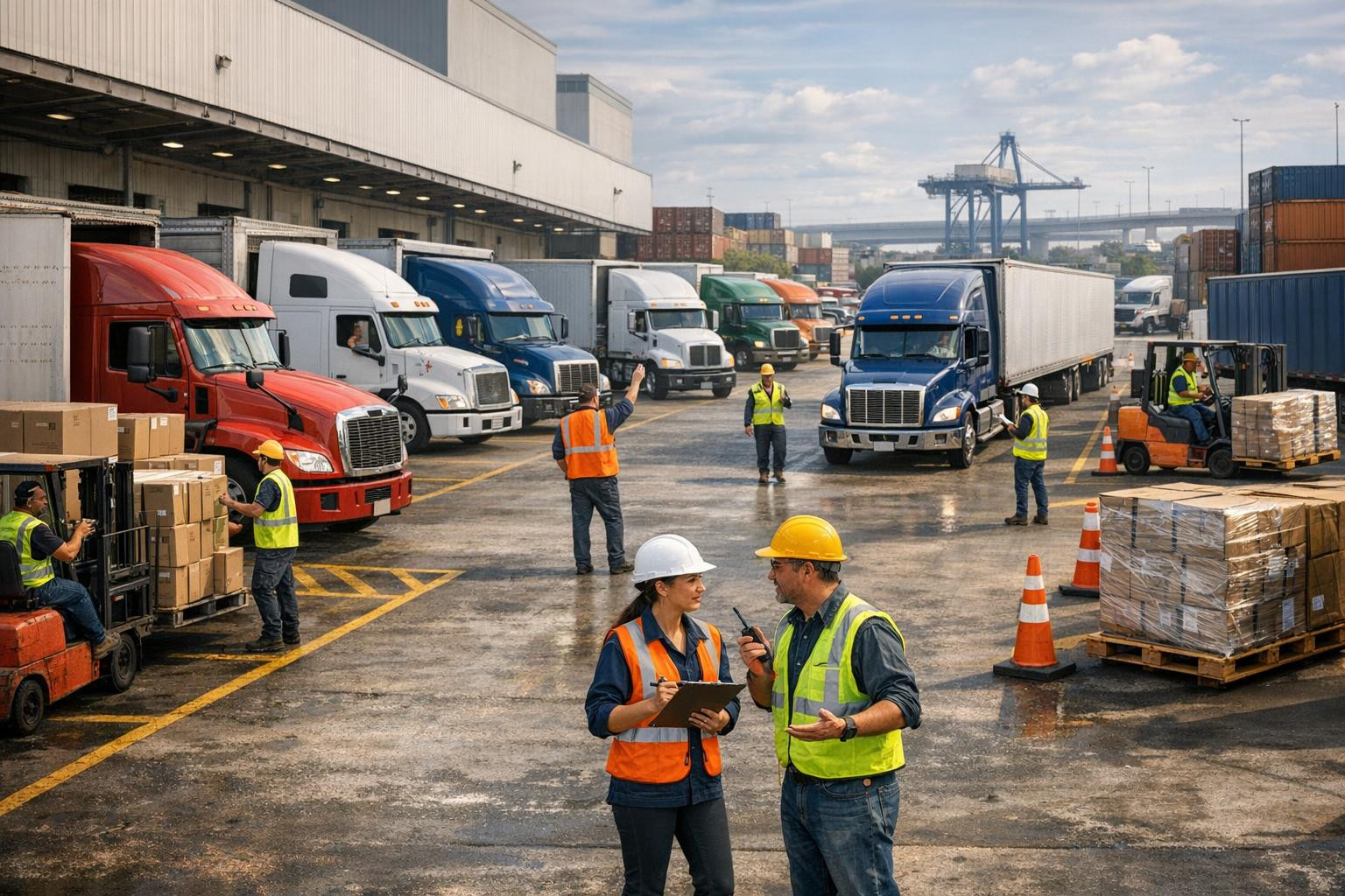 Speed and reliable road logistics in Estonia     Precisely planned and monitored road logistics  ensures that the goods arrive in the right place in time and wi