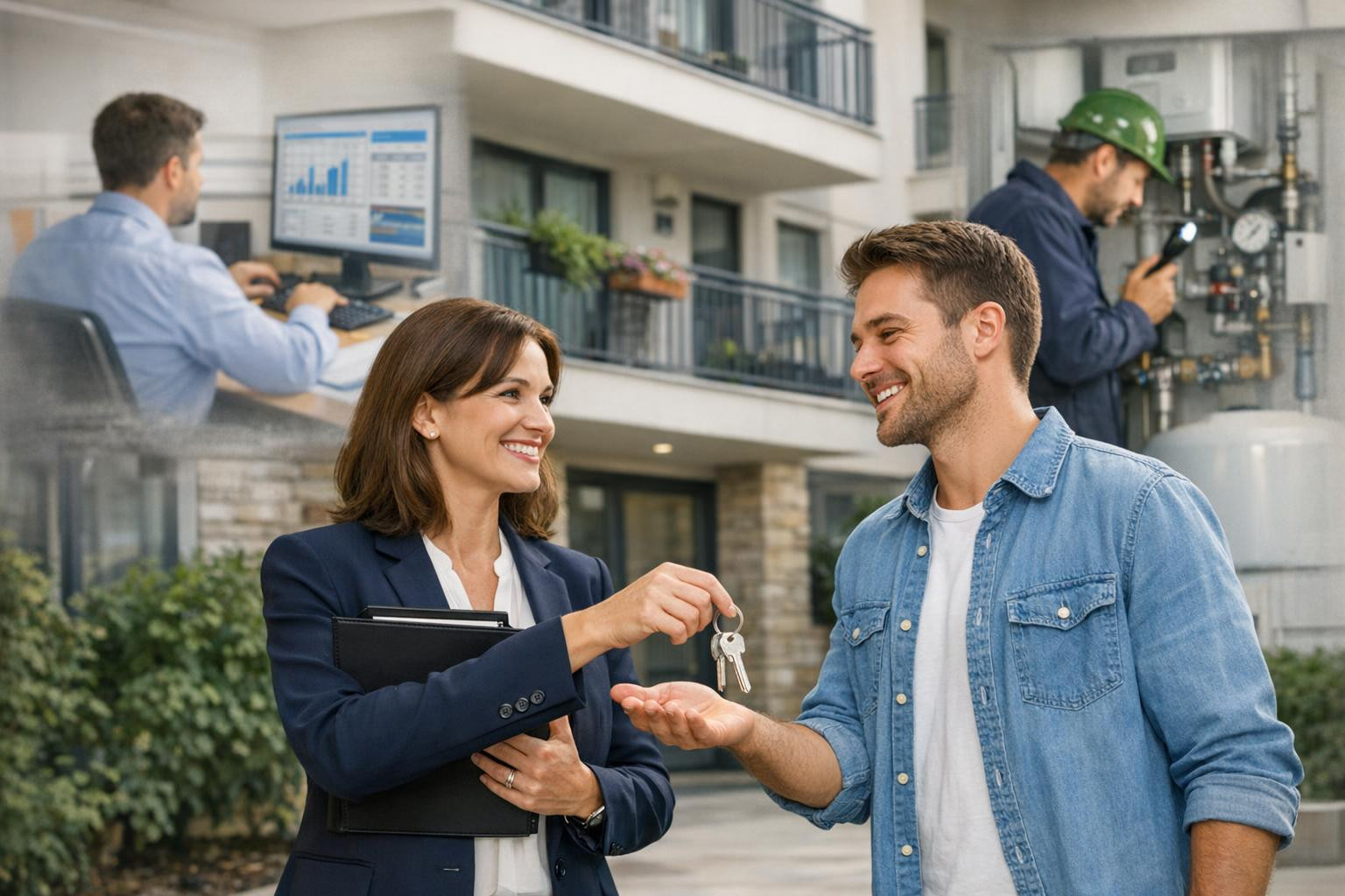 All parts of rental management in one solution    Complete rental management  combines marketing, tenant selection, rent management and real estate maintenance 