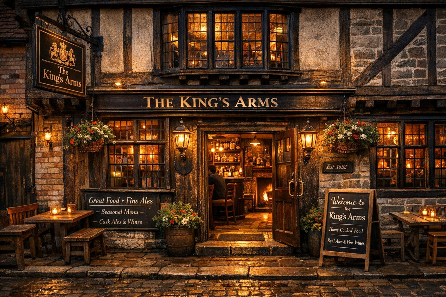 Historical location   in the city centre meets with a modern taste speech: cosy atmosphere, carefully prepared gastropubimenu and a wide range of beers and wine