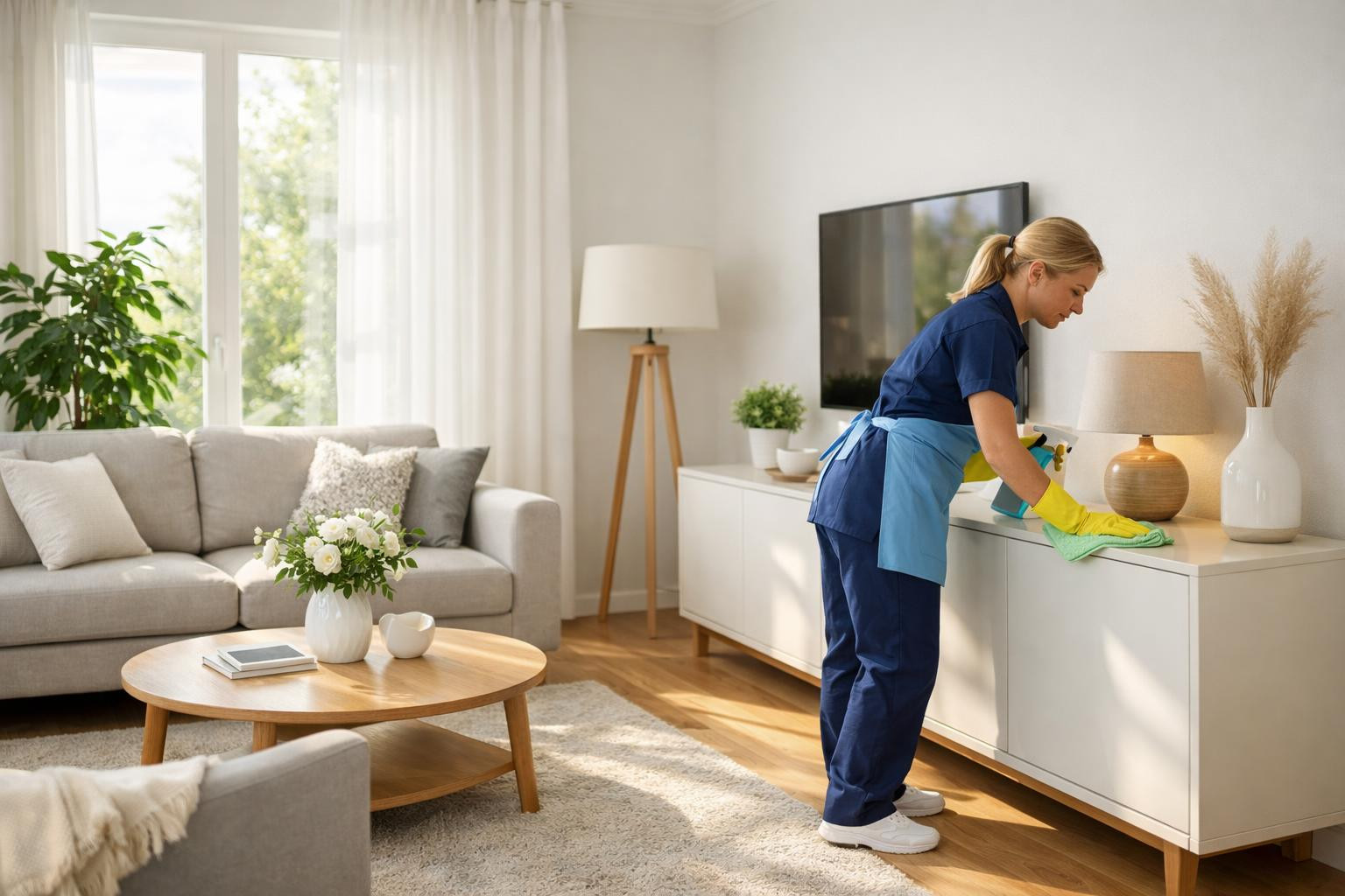 Home cleaning, deep cleaning and apartment cleaning - clean home, less stress    Home cleaning  ensures a cared and healthy living environment for both apartmen