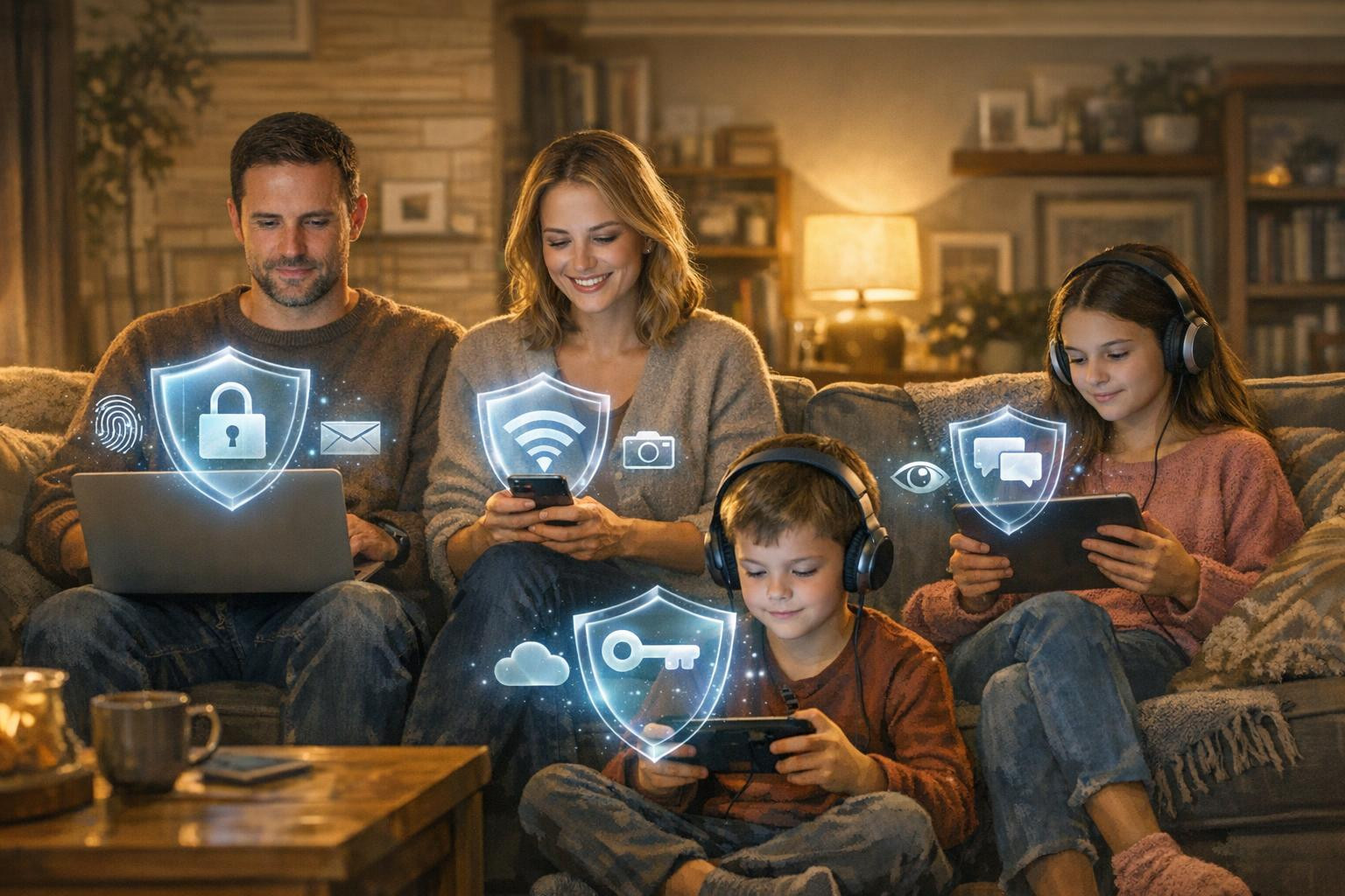 Security for the whole family: simple, strong and continuous protection   < Home protection Premium  combines real-time  home virus protection  technology, e