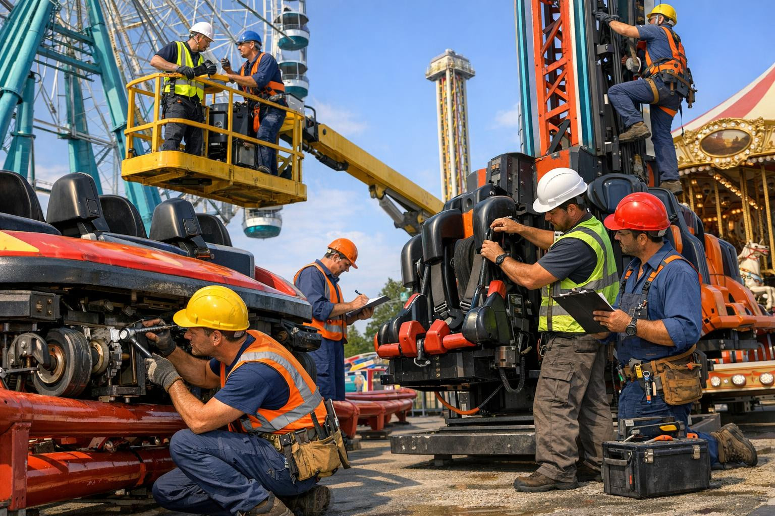 Täielik hooldus ja turvalisus avalikele ja era‑parkidele 
  Parkide haldus  ja  hooldus ja remonditööd  on planeeritud nii, et atraktsioonid töötaksid katkestus