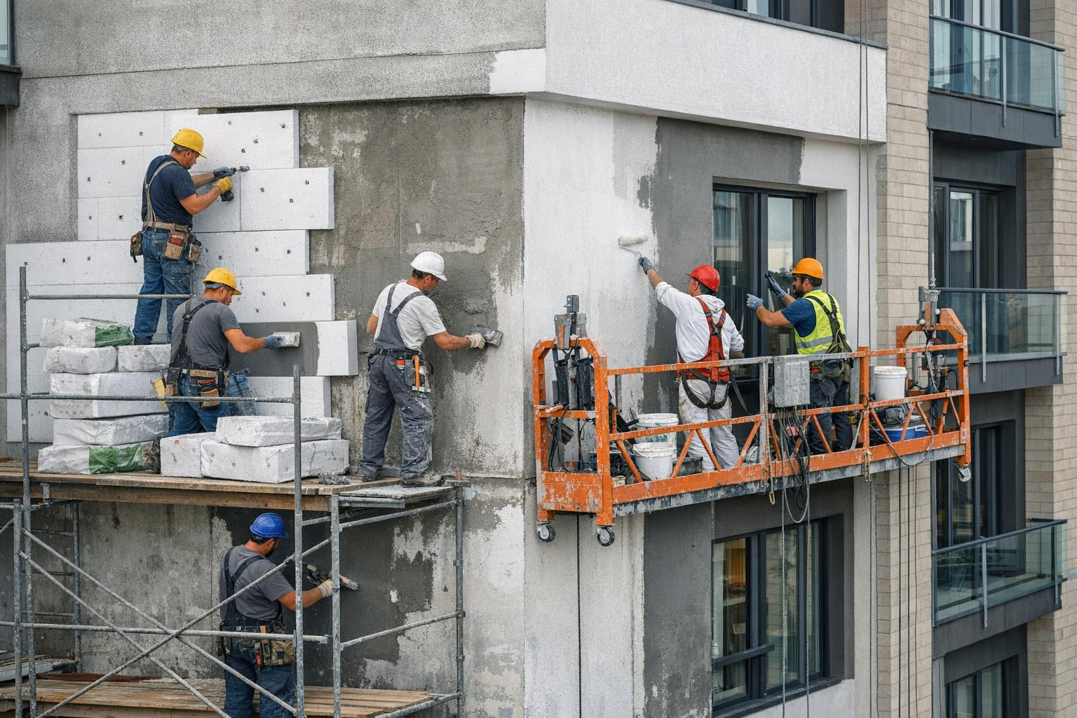 Täislahendused hoonete välisilmele ja siseviimistlusele 
  Täislahendused  ühendavad fassaadi remonti, välisfassaadi soojustamist, dekoratiivseid krohve ja prof