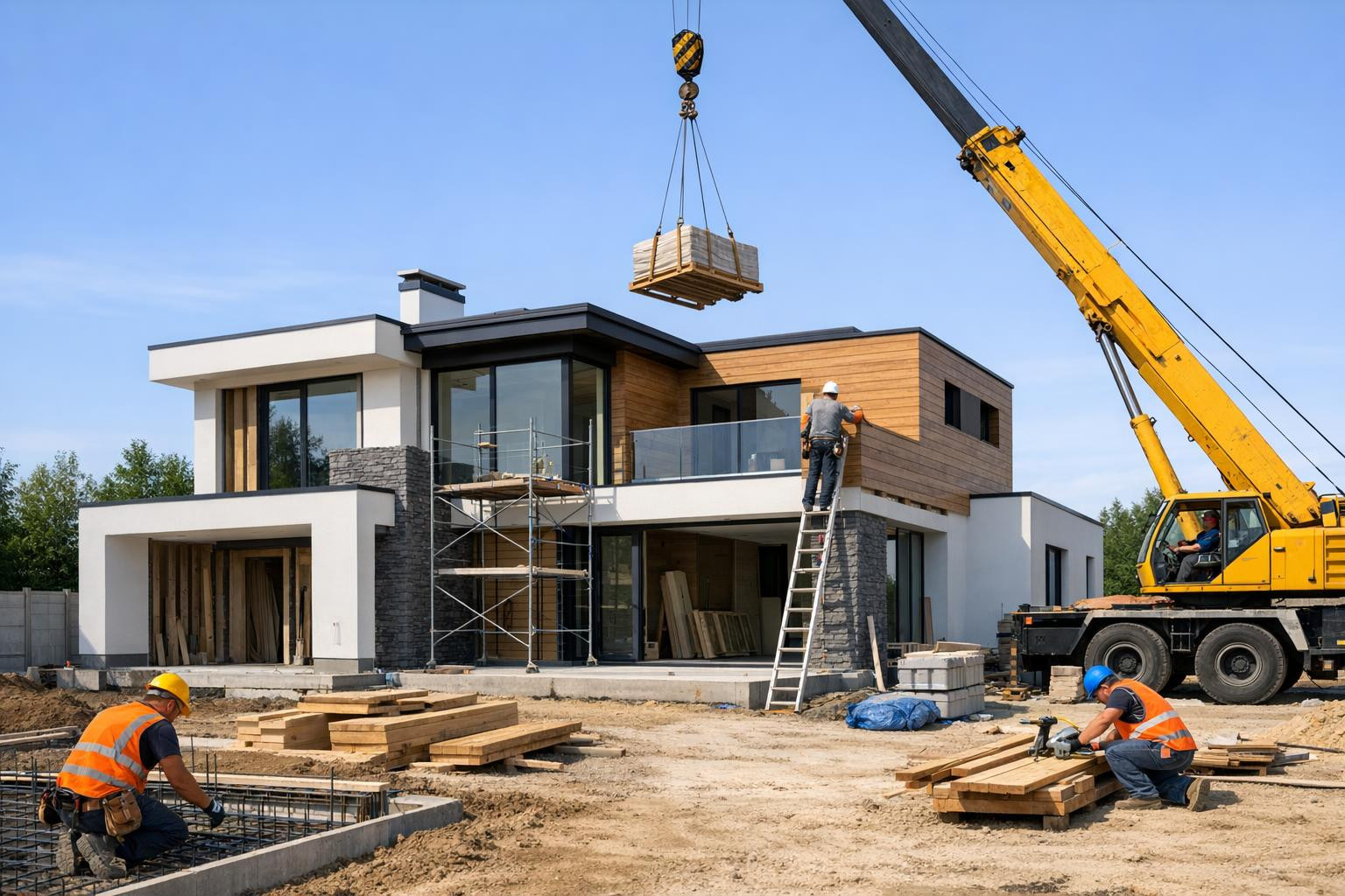 Complete house building from design to keys to hands    Complete solution combining professional project management, high-quality construction works and clear b