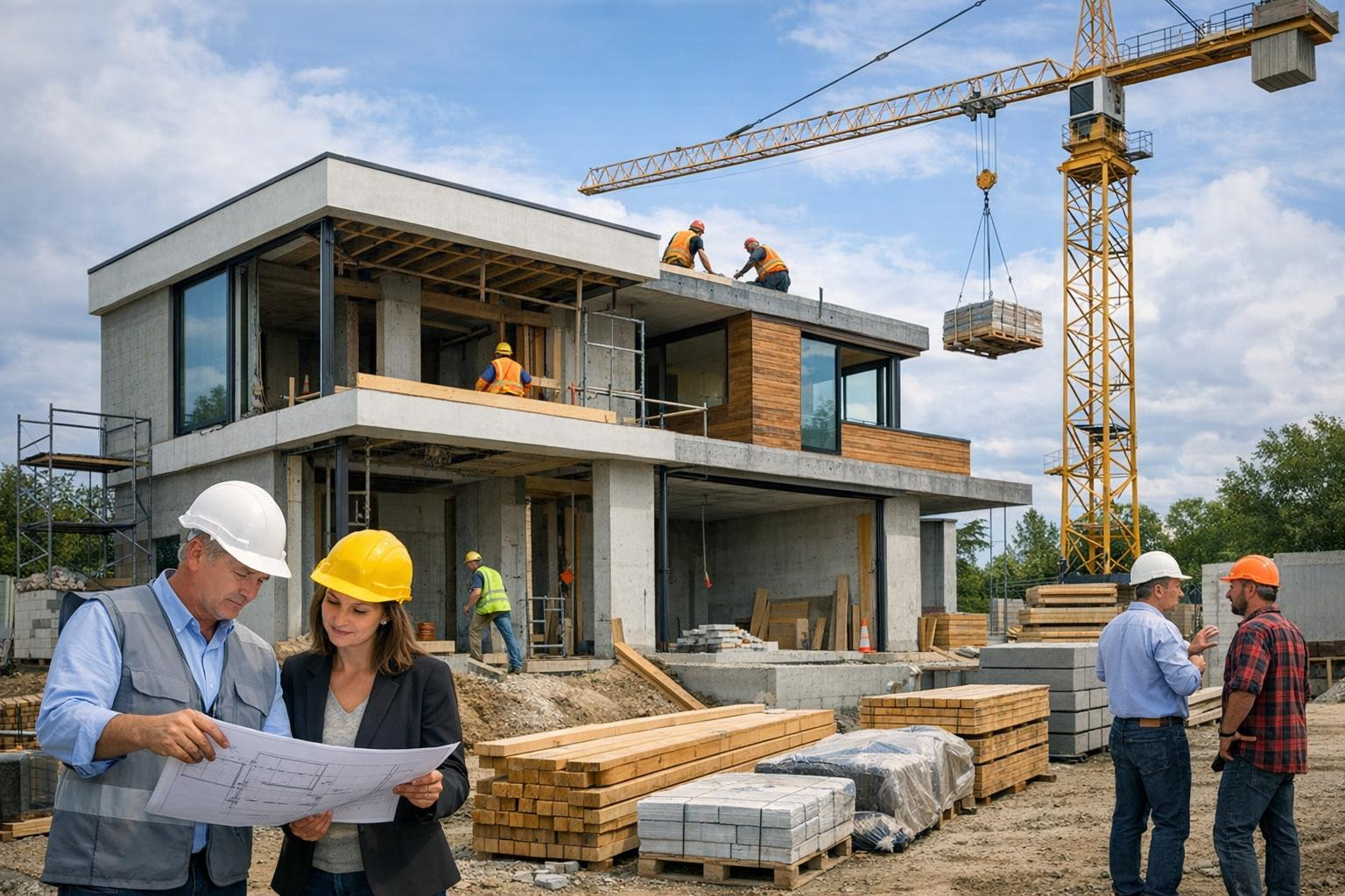 Housebuilding - a full solution from the beginning to the end     We offer comprehensive solutions for housebuilding: we take over construction projects, coordi