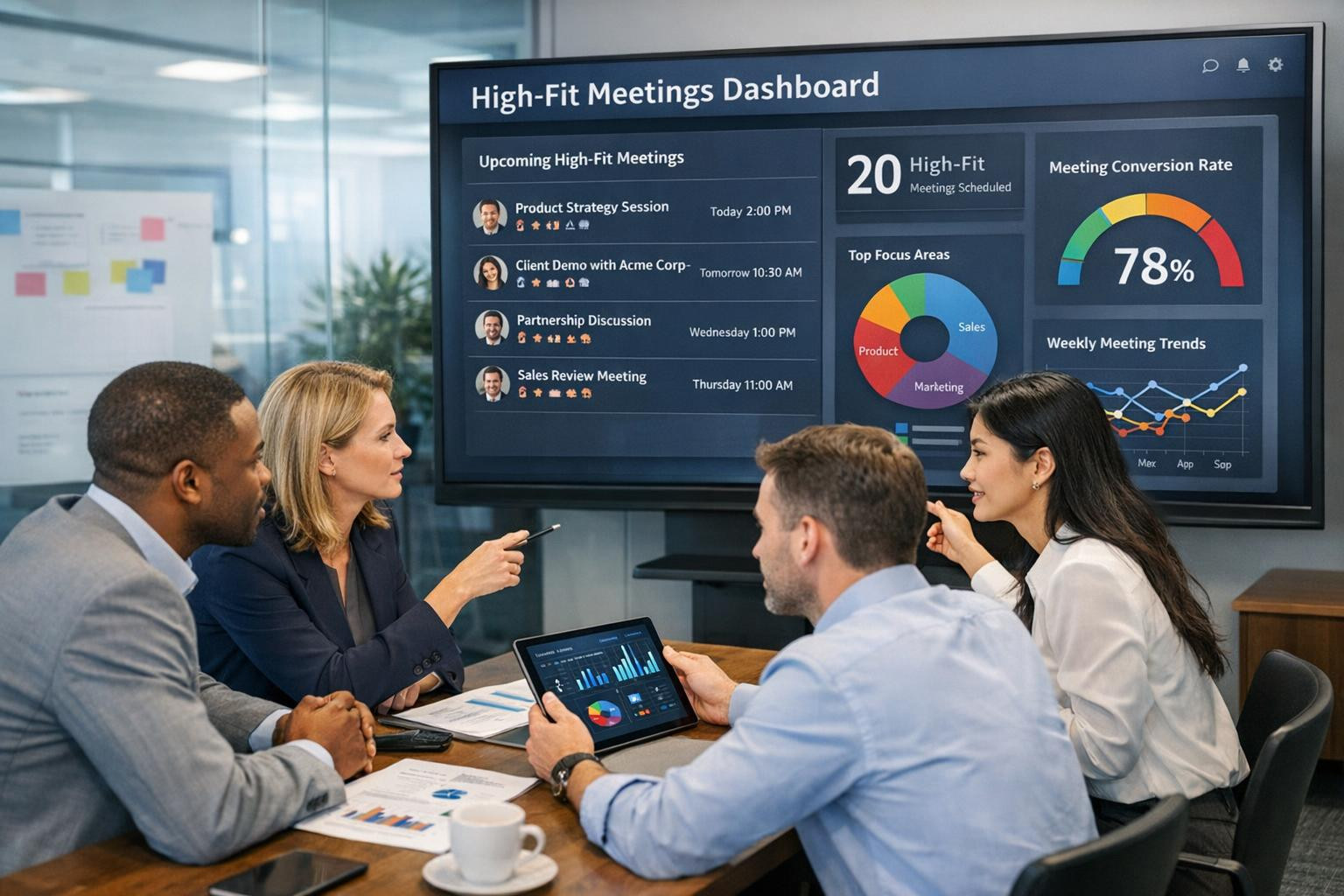 What are ICP-based meetings and why they work?   < ICP-based meetings  combine accurate  target prospecting  and automated reservation of meetings to ensure 