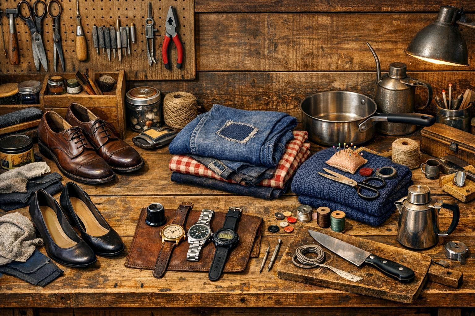 Improvements that make life simpler and more durable    < Quick  ,  favorable  and skilful help in repairing small everyday objects: clothing, footwear, kitc