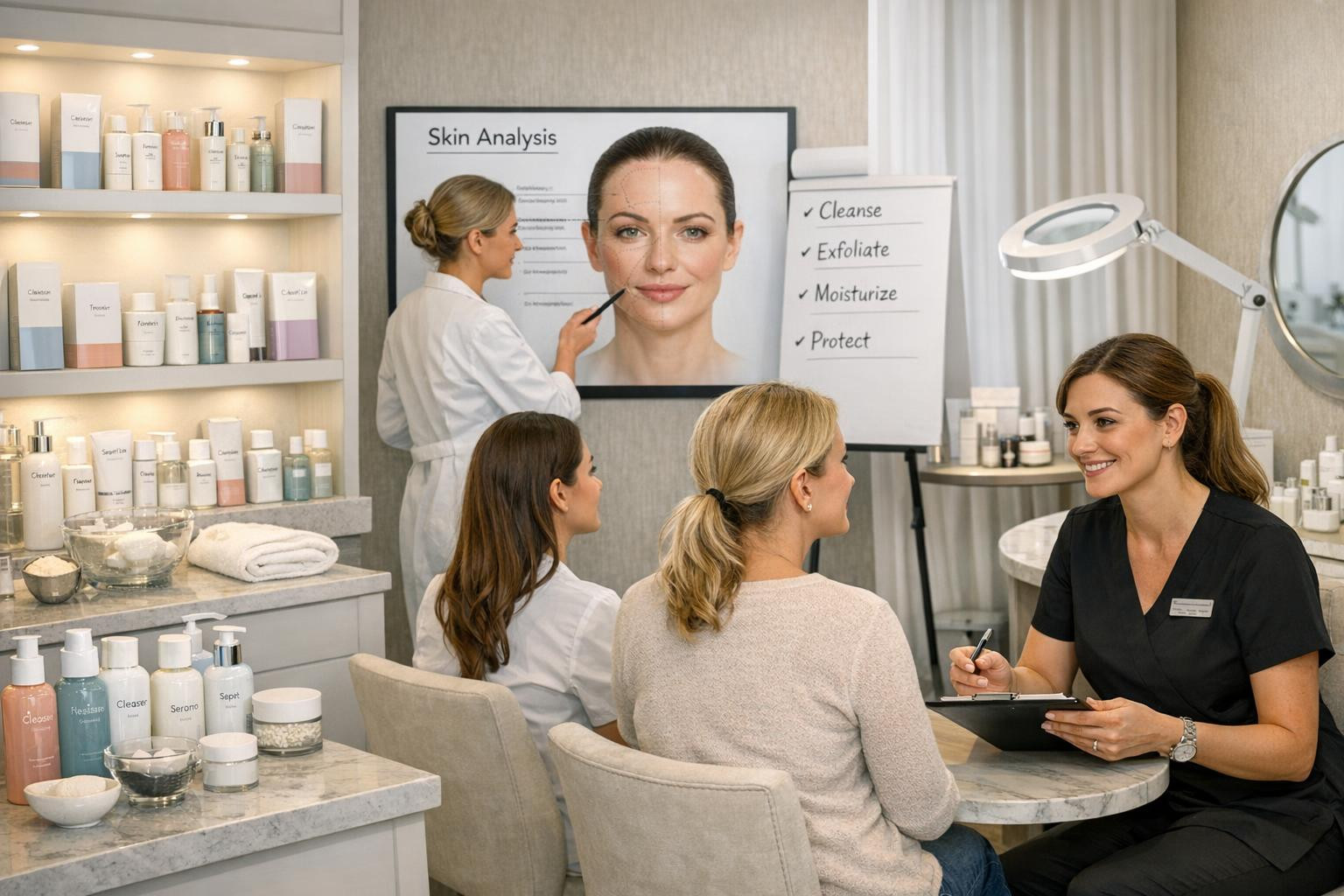 A complete salon solution for a safe and cost-effective service     Certified salon cosmetics  and professional procedures supported by practical training and a