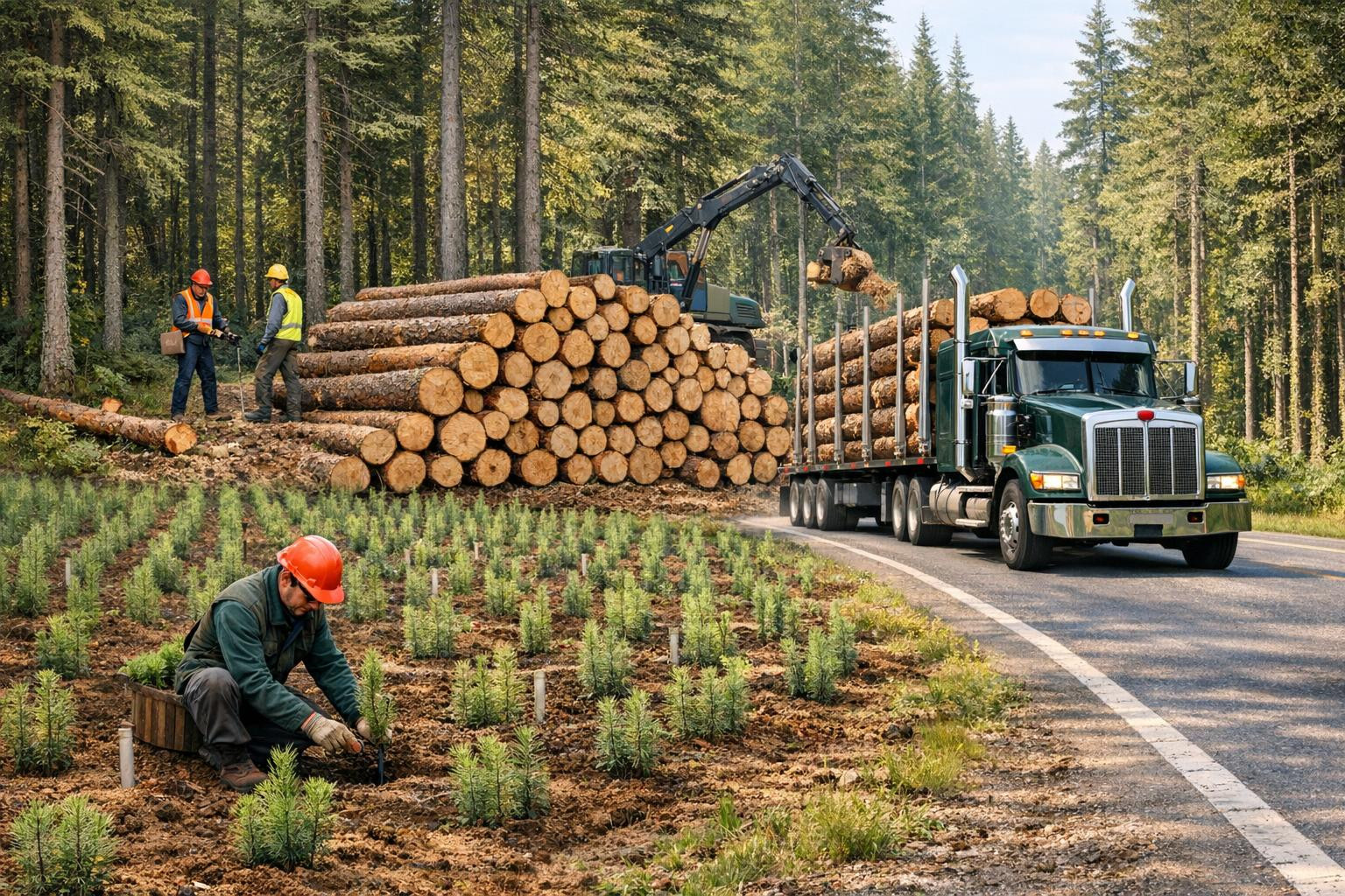 Full solution for forestry that increases value and reduces administrative burden     Effective forest management   combines professional forest plantation and 