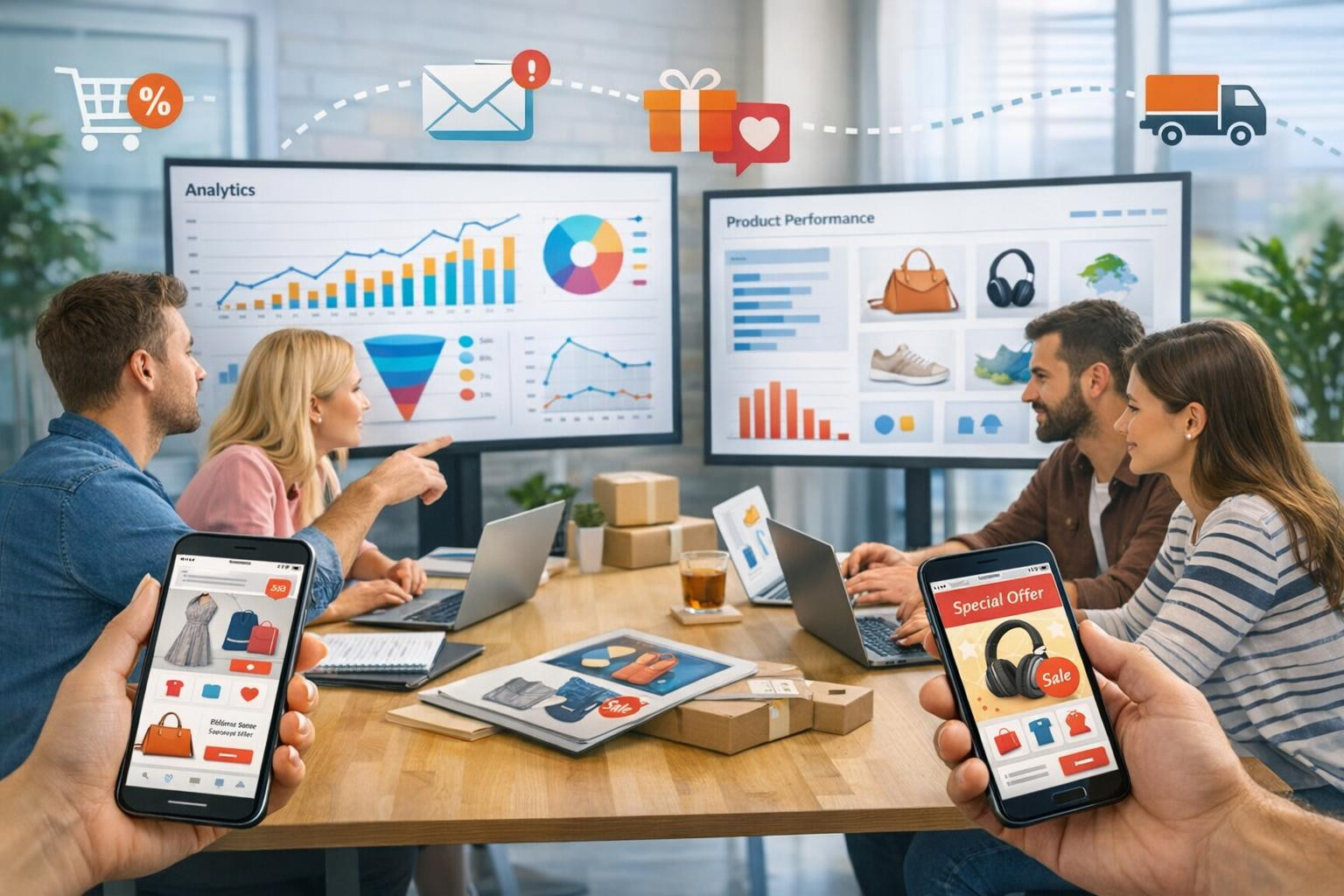 Sales growth in e-shop: targeted campaigns and promotion leading to measurable results     Professional sales and campaign management in e-shop  combines strate