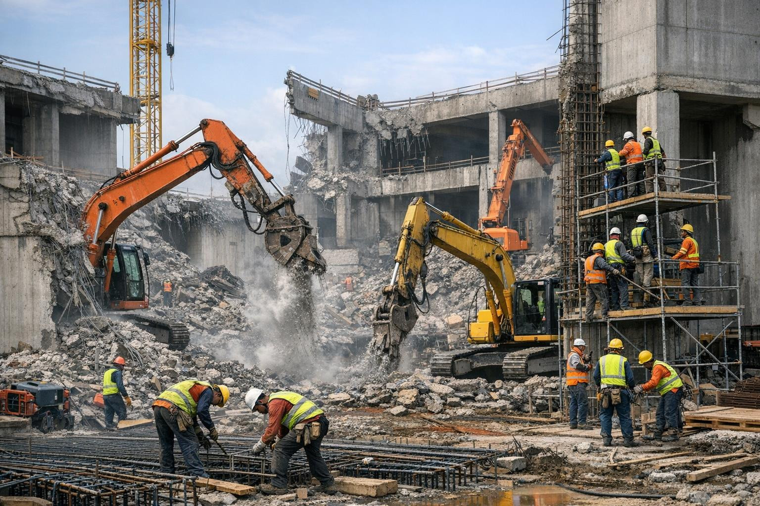 Nordic construction and demolition services for industrial and warehouse buildings    Industrial and warehouse buildings construction  requires precision, safet