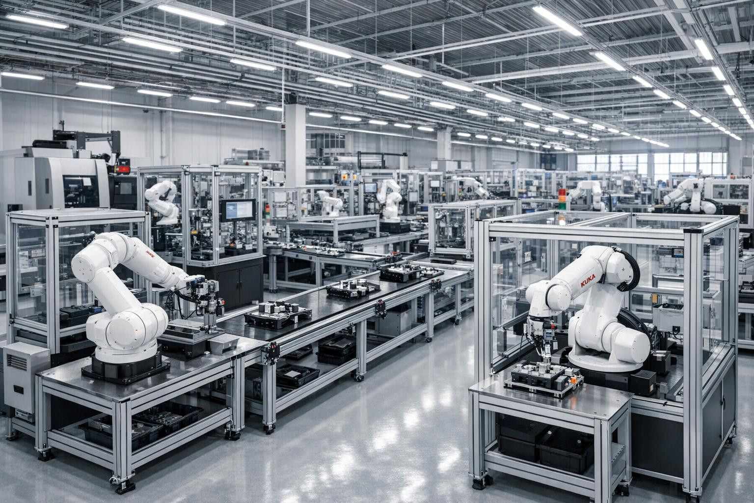 Industrial automation solutions  combine customised engineering and modular design to make production faster, better quality and more flexible. The combination 