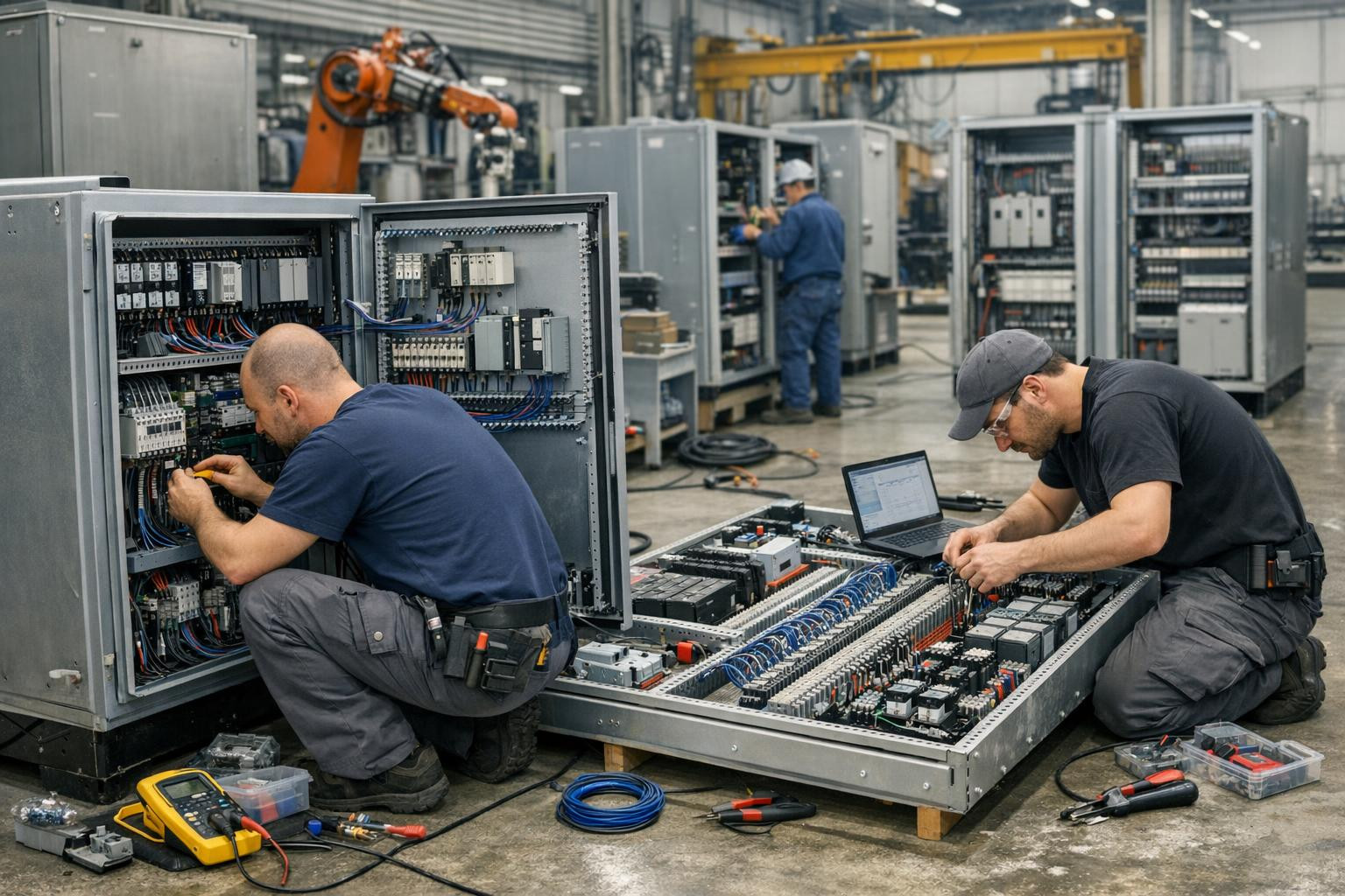 Industrial electrical equipment installation  provides a stable and safe electricity network for manufacturing plants, industrial parks and project managers, wh