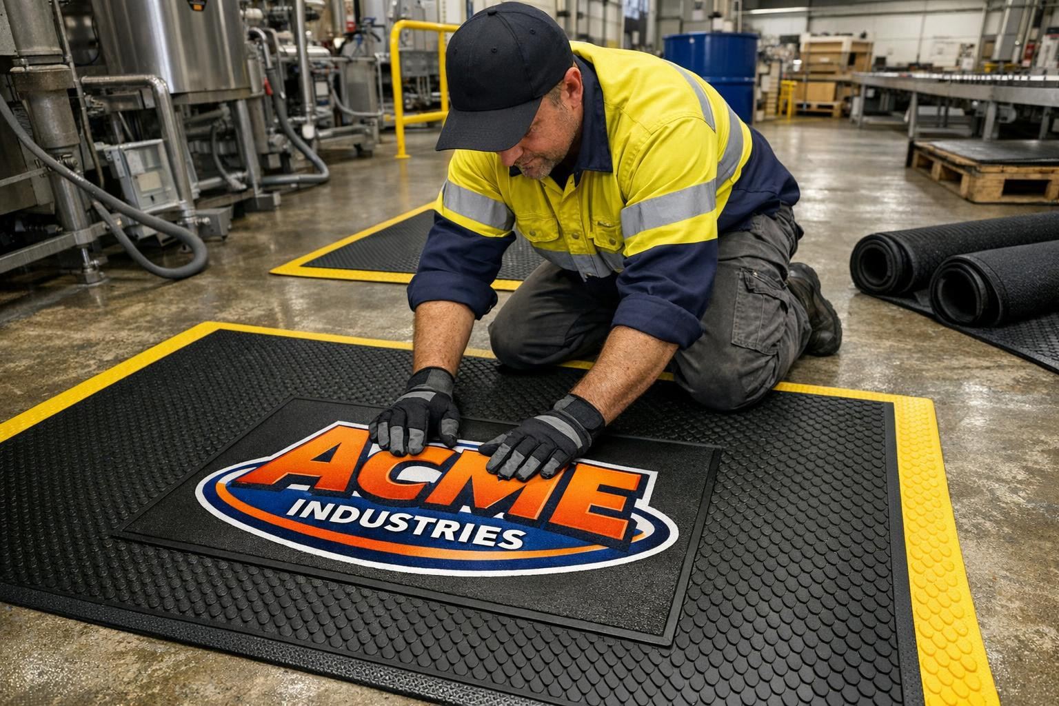 Industrial mats on special order: security, comfort and branding ...