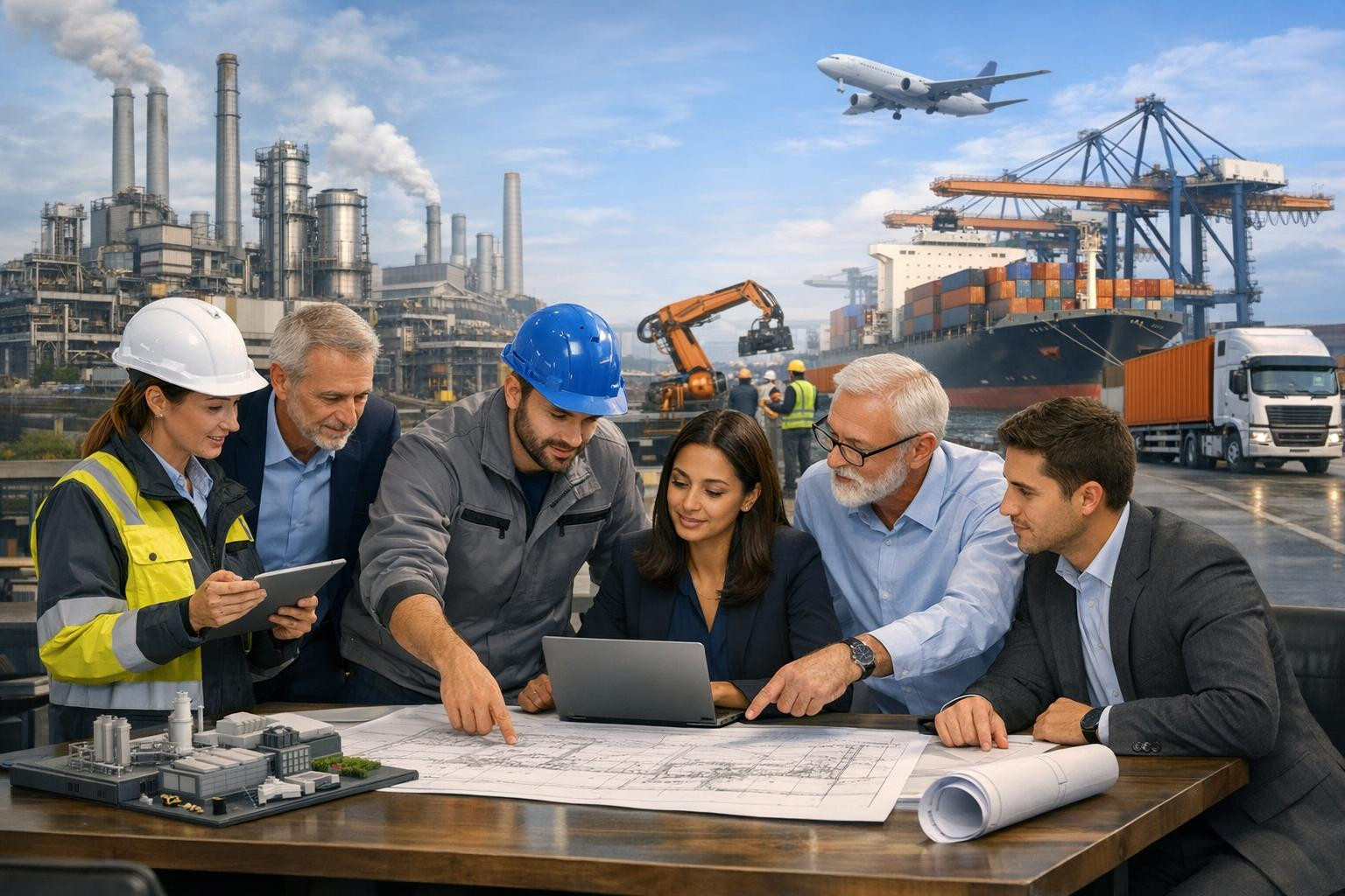 Effective industrial strategy that increases profitability and ensures a supply flow    Integrated industrial solutions combine project management, optimisation