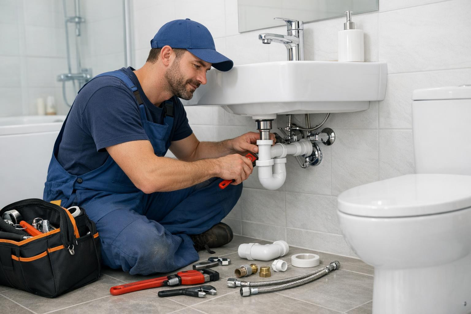 The reliable installation of sanitary equipment for home and business    < The installation of sanitary equipment   covers all the correct connection of bath