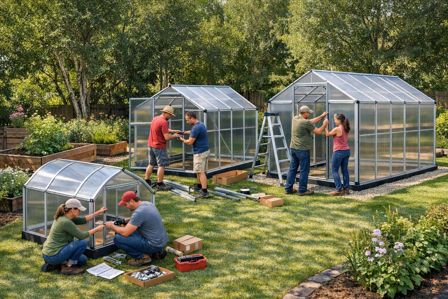 Effective solution for year-round growing     The greenhouse kit  offers a complete solution that makes gardening easy for both hobby growers and professionals.