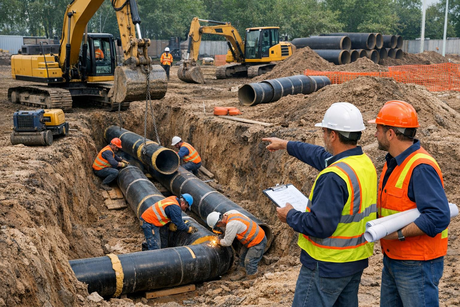 Reliable installation service for every size project    Installation service  provides a comprehensive solution for the construction of the pipeline from supply