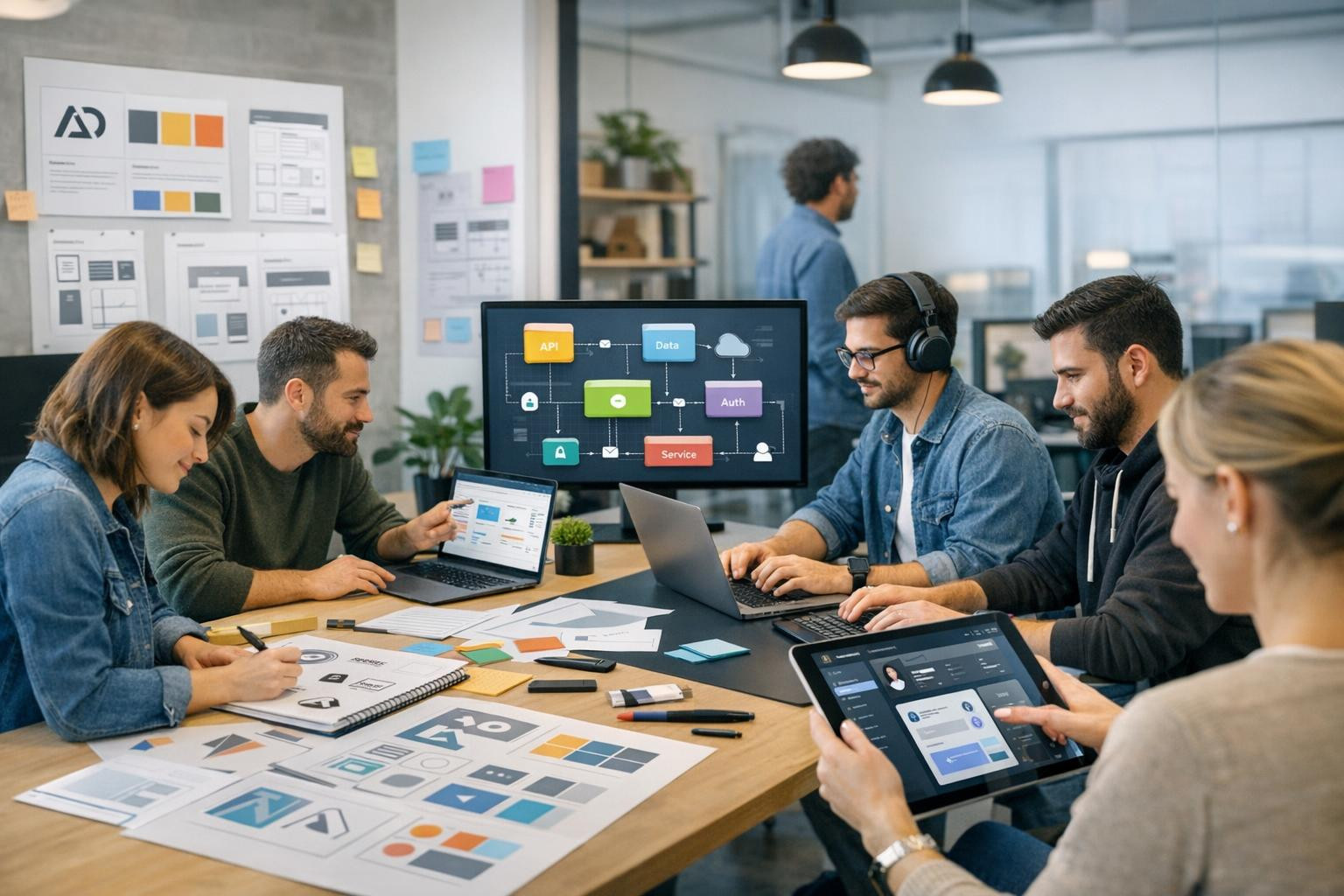 Integrated design and development  combines business strategy, visual branding and technical development to accelerate market introduction and increase user inv