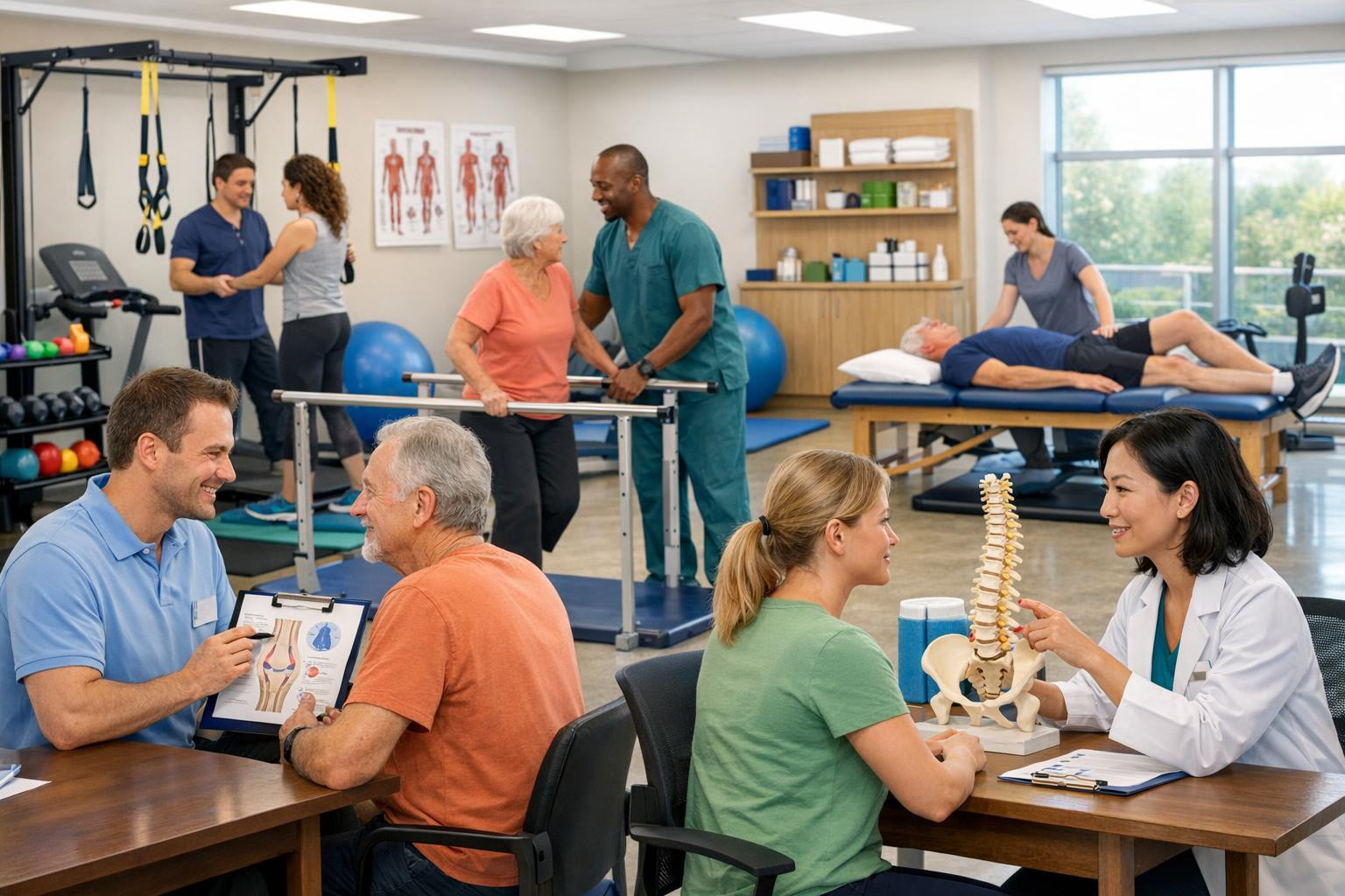 What is integrated rehabilitation and is suitable for    < Integrated rehabilitation   combines clinical physiotherapy, lymph therapy, therapeutic massage an